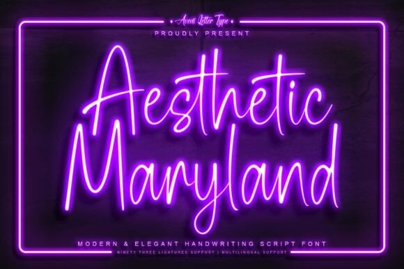 Aesthetic Maryland: A Font That Defines Modern Elegance
