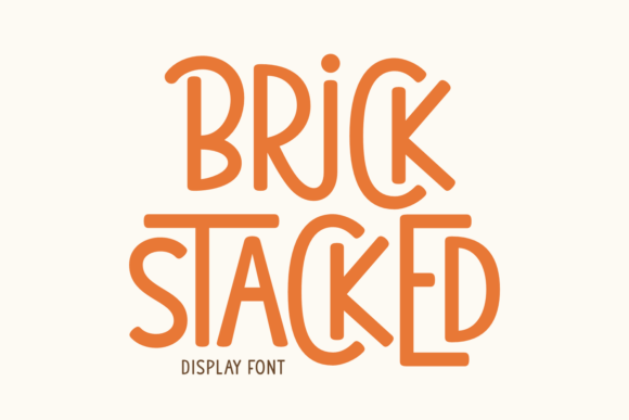 Brick Stacked Font: Playful Boldness for Every Project