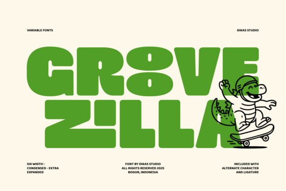 Dks Groovezilla Regular: Your Ticket to Retro Bold Fun