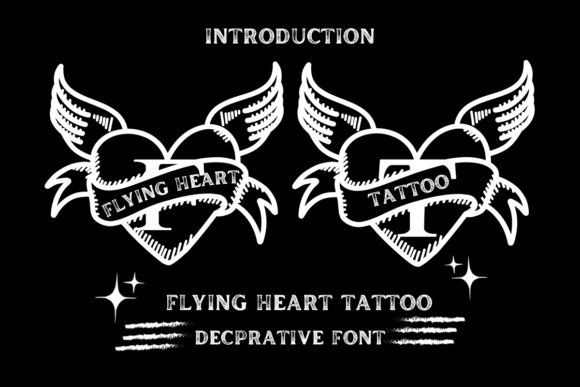 Flying Heart Tattoo: The Creative Font for Bold Branding