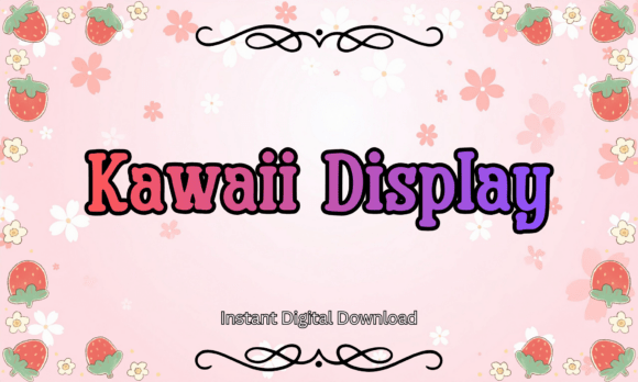 Kawaii Display Font: Adding Adorable Charm to Your Creative Projects