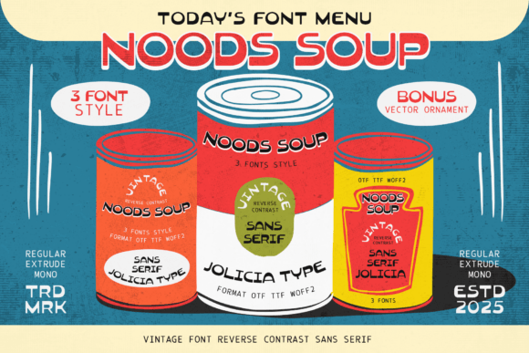 Noods Soup: A Typeface with Vintage Soul and Modern Polish