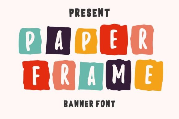 Paper Frame Font: A Handcrafted Touch for Modern Design