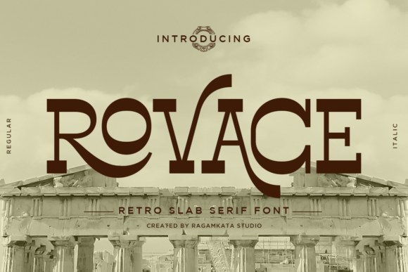Rovace: The Retro Slab Serif for Bold Branding