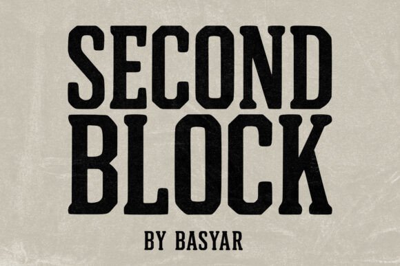 Second Block: The Slab Serif with Vintage Grit and Modern Polish