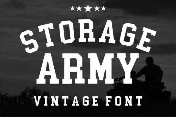 Storage Army: A Slab Serif Built for Bold, Athletic Branding