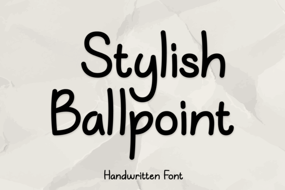 Stylish Ballpoint: The Handwritten Font for Authentic Connection