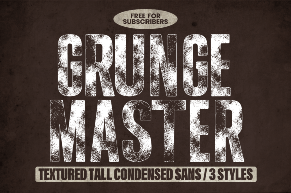 Unveiling Grunge Master: The Audacious Sans Serif for Bold Design