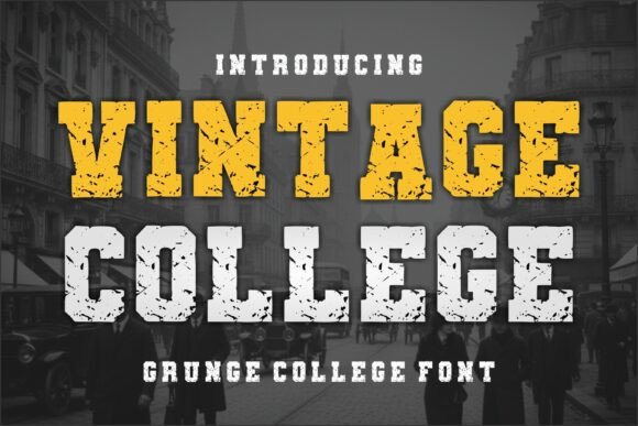 Vintage College: A Typeface for Authentic Retro Branding