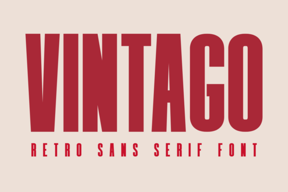 Vintago: A Bold Retro Sans Serif for Modern Creatives