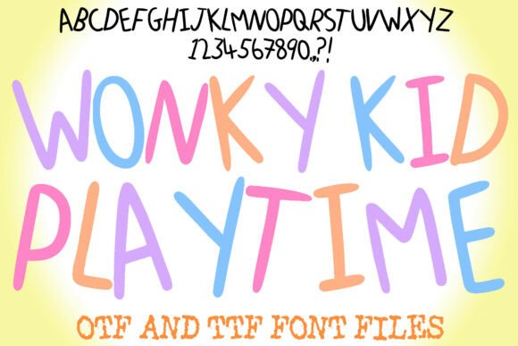 Wonky Kid Playtime: A Font with a Handmade Heart